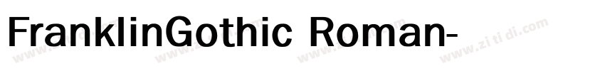FranklinGothic Roman字体转换